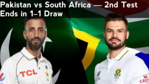 Pakistan vs South Africa — 2nd Test Ends in 1–1 Draw